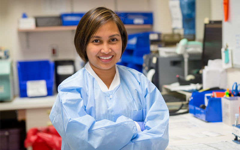 Photo of a Nurse smiling